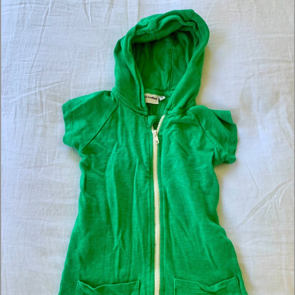 Mini Rodini Bright Green Romper